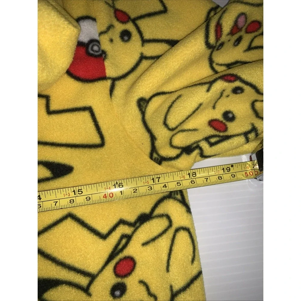 Pokemon Pikachu Hoodie Union Suit One Piece Pajamas 14-16 Boys Costume Cosplay